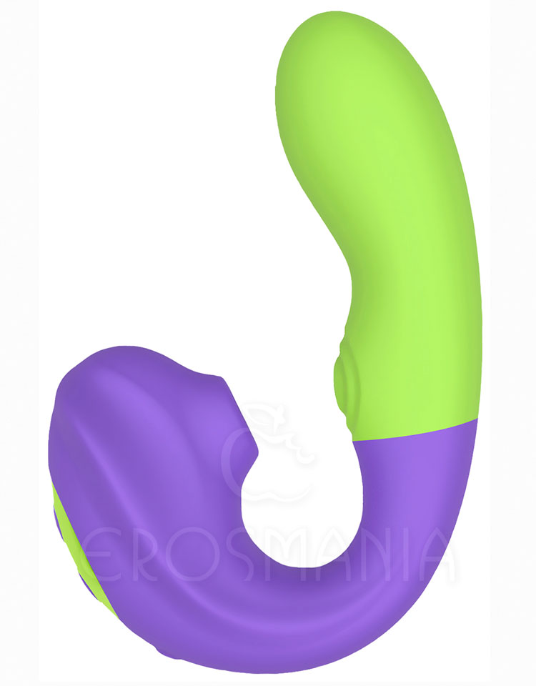Orgasmic Collors Purple & Green - vibrador sugador
