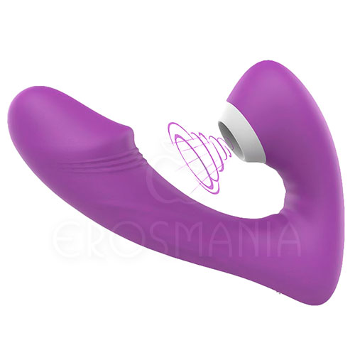 S-Hande Fierce Roxo 2 em 1 Suga e Vibra - 9 Modos