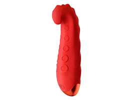 Vibrador Formato de Língua com Ponta Curva