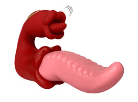 Super Vibrador com Rotação de 360° - Língua