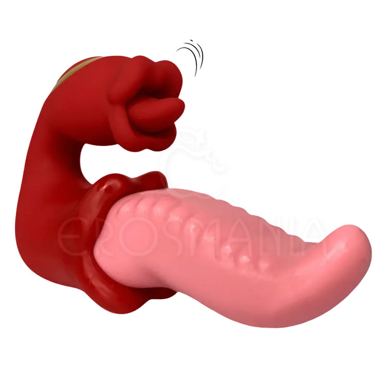 Super Vibrador com Rotação de 360° - Língua