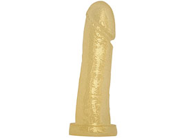 Pênis Realístico Ouro Premium com Glitter