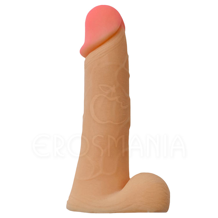 Real 7" Cyber- Pênis Vértebra - Pele - 18cm
