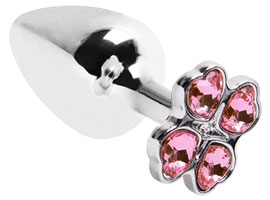 Plug Anal M com Base Trevo - Cromado