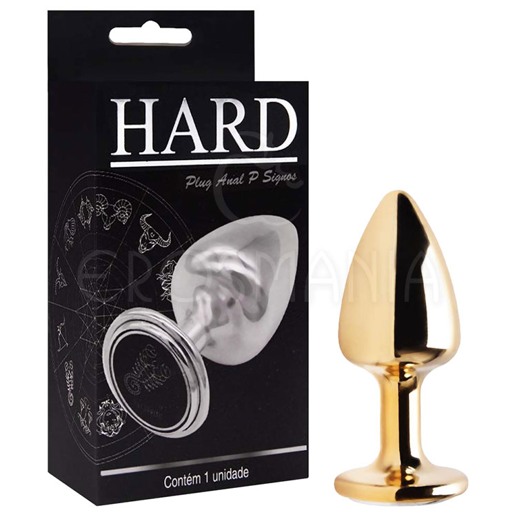Plug Anal Metal P Dourado Signos Hard