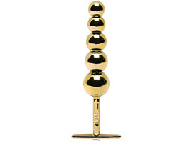 Plug Ball de Metal 5 Esferas - Dourado Plug Ball de Metal 5 Esferas - Dourado