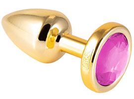 Plug Anal M Abs Less Dourado Com Joia