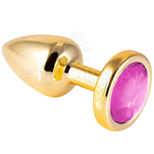 Plug Anal M Abs Less Dourado Com Joia