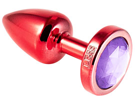 Plug Anal M Abs Less Vermelho Com Joia
