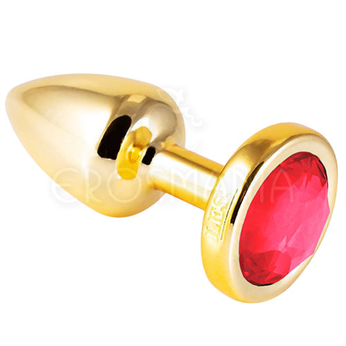 Plug Anal G Abs Less Dourado Com Joia