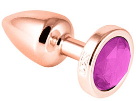 Plug Anal G Abs Less Rosê Com Joia Plug Anal G Abs Less Rosê Com Joia