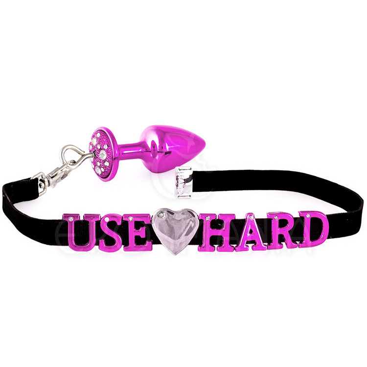 Plug Anal Metal P Rosa ABC Personalizável Hard