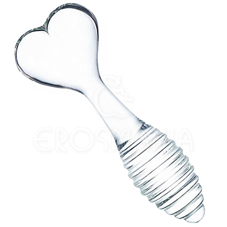 Plug Heart II - Plug anal de Vidro - 13 cm