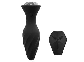 Plug Vibrador com Jóia - Controle Remoto Sem Fio