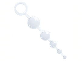 Plug Bol Anal com 5 esferas - Incolor Plug Bol Anal com 5 esferas - Incolor