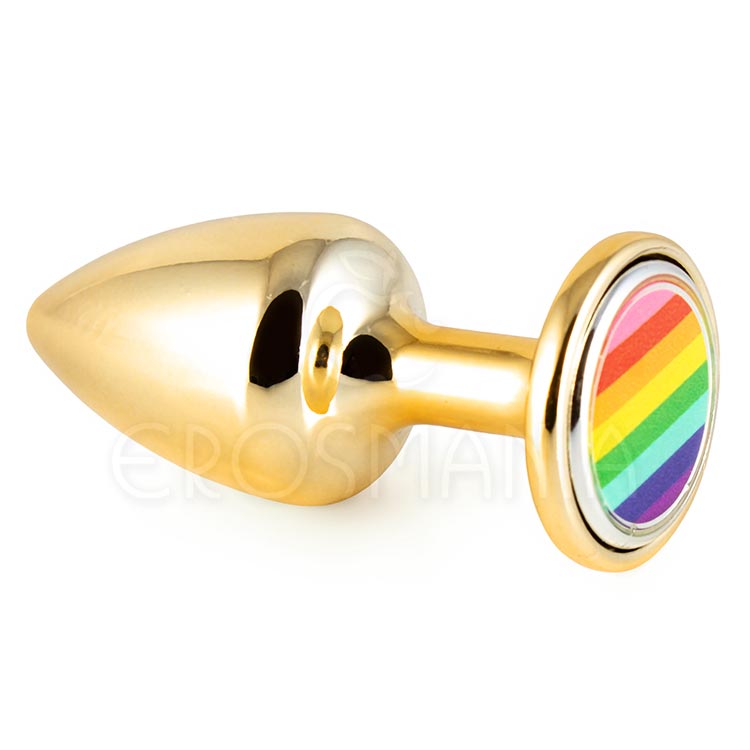 Plug de Metal P Linha Pride Hard - Dourado