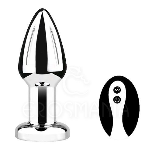 Plug anal de Metal - Vibrador e Controle Remoto