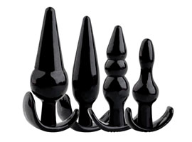 Kit Dilatadores Anais 4 Plugs Pequenos Preto