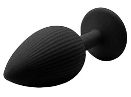 Plug Anal em Silicone Preto – Tamanho P