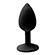 Plug Anal em Silicone Preto – Tamanho P (Imagem 2 de 2)