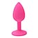 Plug Anal em Silicone Rosa – Tamanho P (Imagem 2 de 2)