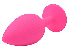 Plug Anal em Silicone Rosa – Tamanho G