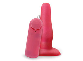 Plug Anal Candy Pop com Vibro Bullet Plug Anal Candy Pop com Vibro Bullet