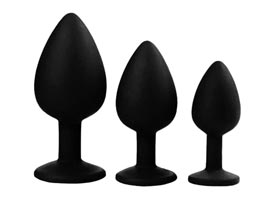Seamless Kit com 3 Plugs com Jóias - SIlicone