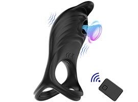 Anel Vibrador Pênis e Escroto com Sugador