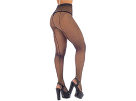 Meia Calça Arrastão Com Risca de Giz