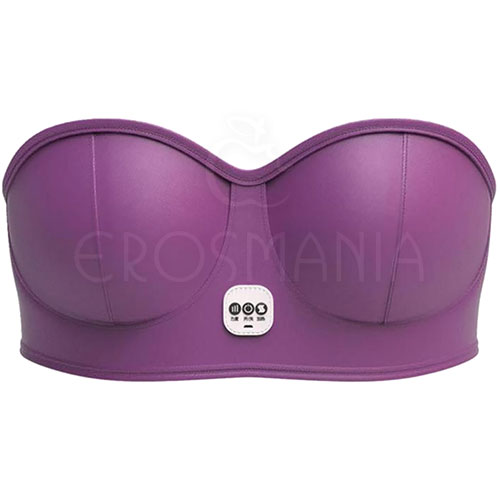 Sutiã de Vinil com Vibrador Recarregável