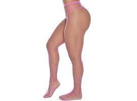 Meia Calça Arrastão - Pink