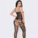 Bodystocking Macacão Arrastão - Alças Finas (Imagem 2 de 2)