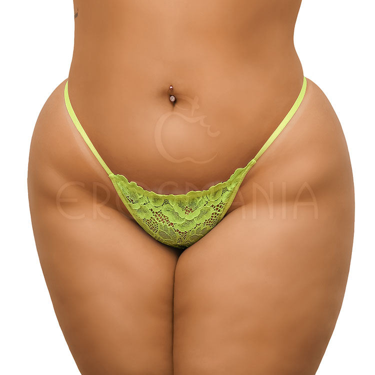 Calcinha Renda Neon Plus Size