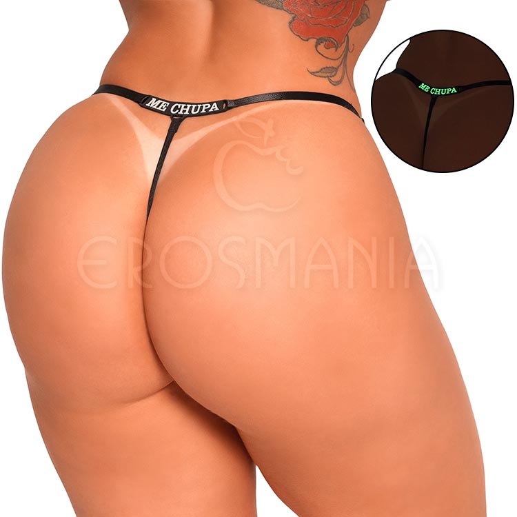 Calcinha Fio Dental "Me Chupa" – Glow Sexy