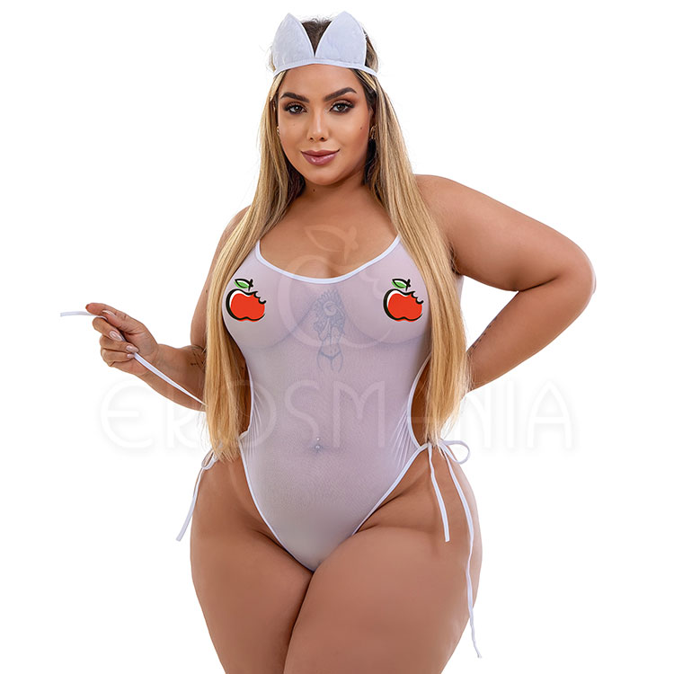 Fantasia Erótica Coelha Plus Size