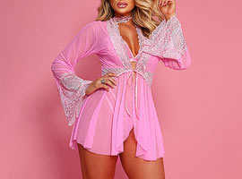 Robe Hobby Luxury Glow Rosa
