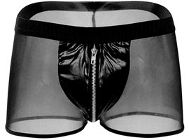 Cueca Erótica Rolus - Zíper na Frente - Preta