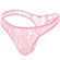 Cueca / Tapa Sexo - Fio Dental de Renda Rosa (Imagem 2 de 2)