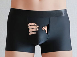 Cueca Boxer - 3D - Preta