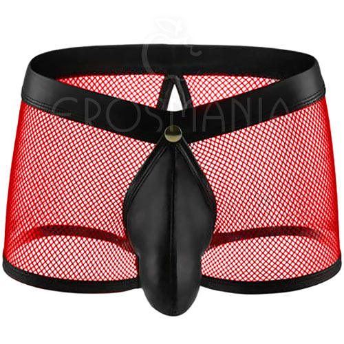 Cueca Boxer Janela - Stripper - Vermelha