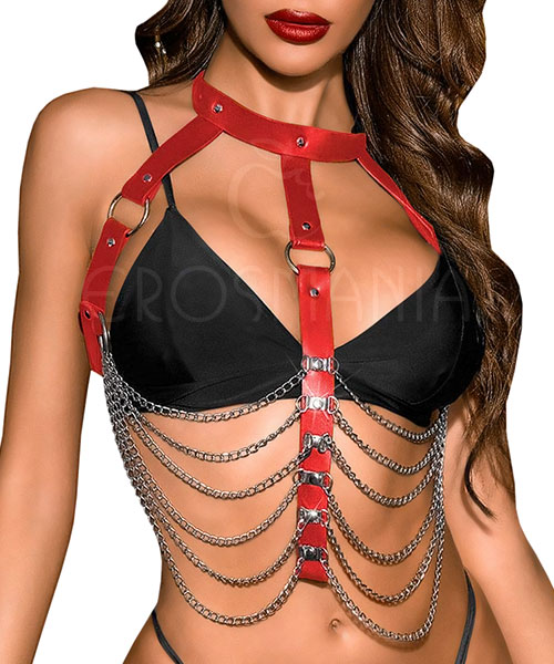 Harness Arreio Tókio Feminino - Vermelho