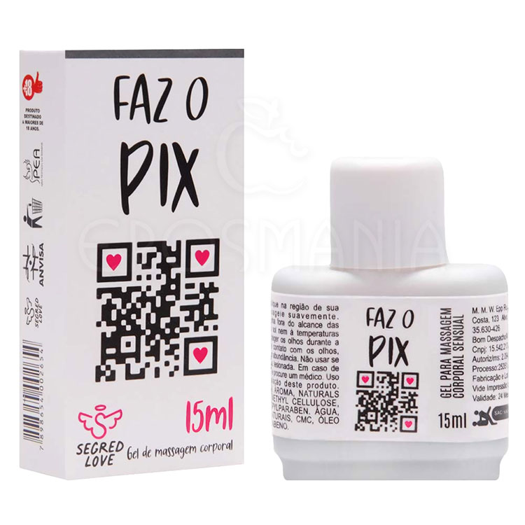 Faz o Pix - Gel Beijável Refrescante 15ml