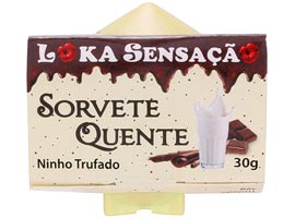 Vela Beijável Sorvete Quente Ninho Trufado - 30g Vela Beijável Sorvete Quente Ninho Trufado - 30g
