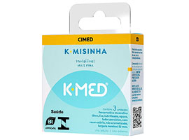 Preservativo K-Med K-Misinha Invisível c/ 3 unid.