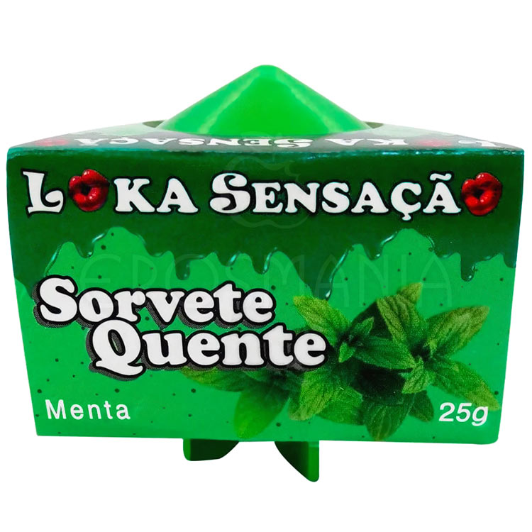 Vela Beijável Sorvete Quente Menta - 25g