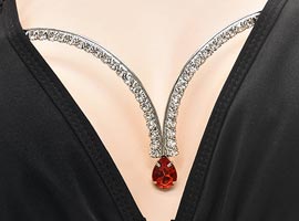 Body Chain Para Seios - Correntes Pedra e Strass