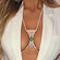 Body Chain Para Seios - Coração Pedra e Strass (Imagem 1 de 3)